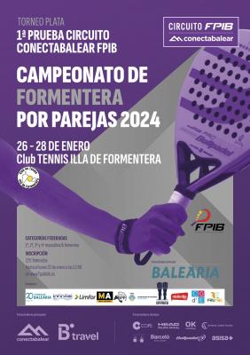 poster torneo 1ª PRUEBA CONECTABALEAR FPIB FORMENTERA PAREJAS ABSOLUTO