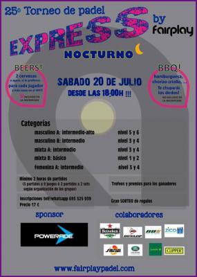 poster del torneo  TORNEO EXPRESS NOCTURNO