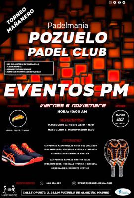 poster del torneo TORNEO MAÑANERO PADELMANIA